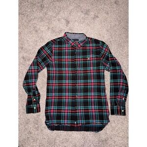 Modern Amusement Men's Long Sleeve Plaid Button-Down‎